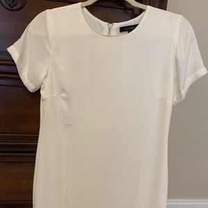 Olivaceous White polyester Dress